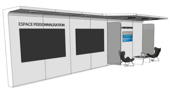 Modélisation 3D de l’espace de personnalisation