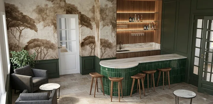 Rendu 3D du bar, proposition 2