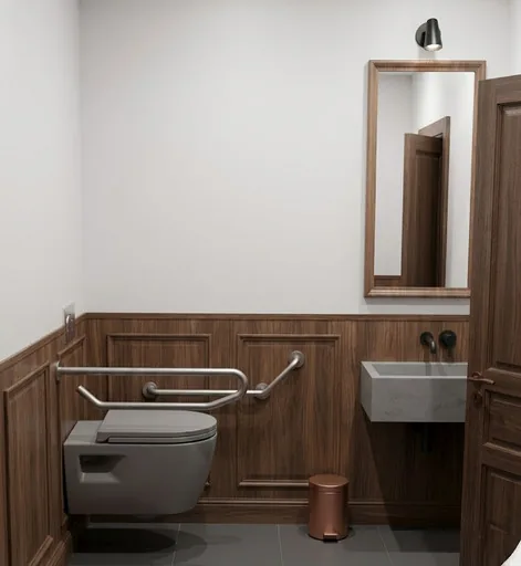 Rendu 3D du WC PMR, proposition 2